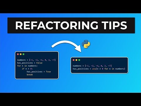 Quick Python Refactoring Tips
