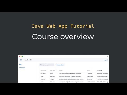 Java tutorial: Java web app tutorial series intro (part 1)