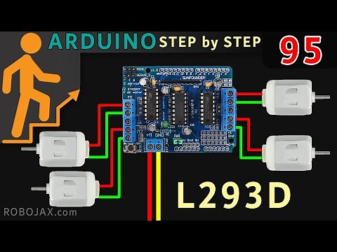 Lesson 95: Using L293D 4 DC Motors Shield for Arduino UNO and Mega - RJT459
