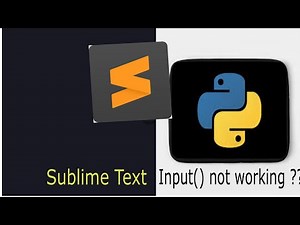 Sublime Text Input not working - fix