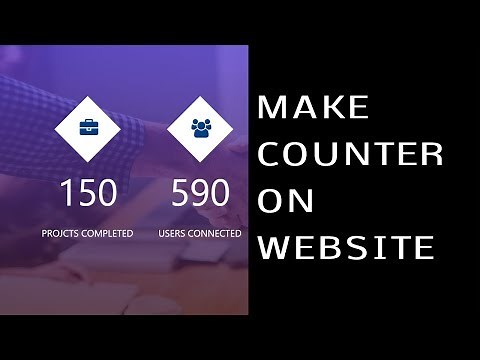 How To Make Counters On Website Using HTML CSS JavaScript | Create Counter Up