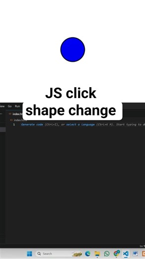 JavaScript Click Event | Change Box Shape | Code Skillzz