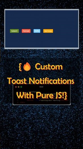 Build Animated Toast Notifications With JavaScript #coding #programming #cssanimation