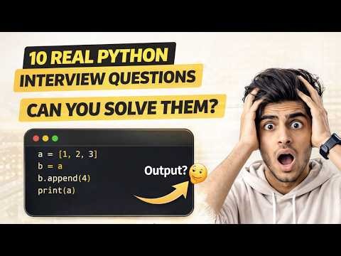 10 Real Python Interview Questions 🤯 Can You Solve Them? (90% Fail) 🔥