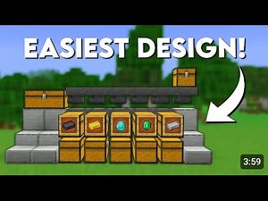 Minecraft EASY Automatic Sorting ☑☑ System 1.21 Tutorial - Auto sorter