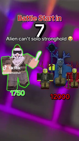 Alien Struggles to Solo Stronghold in Roblox