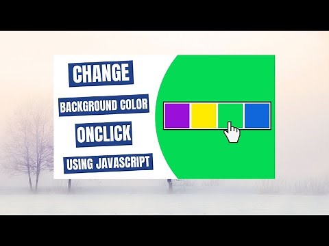 Change Background Color on-click using JavaScript