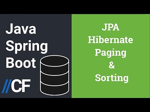 Java Spring Boot - JPA - Hibernate - H2 - Paging and Sorting Repository