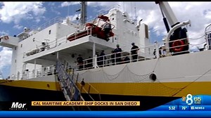 Cal Maritime Academy ship docs in San Diego
