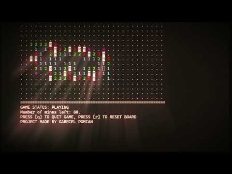 Aesthetic minesweeper in the terminal