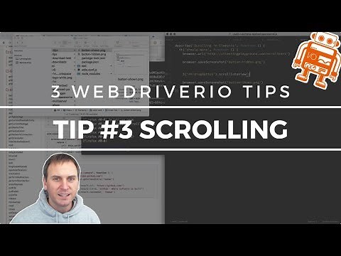3 WebdriverIO Tips: Scrolling Elements w/JS Execute (Tip #3)