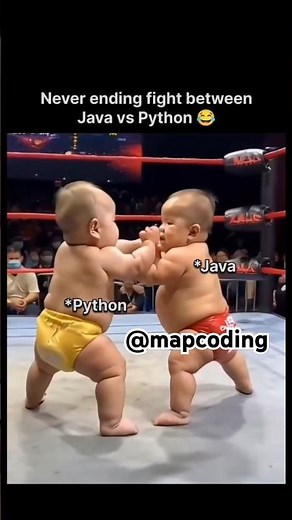 🤣Never ending fight between Java vs Python #shorts #coding #shortsvideo