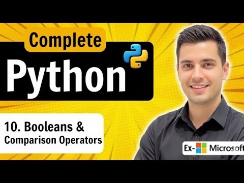 Python Booleans & Comparison Operators: Logic Basics for Beginners | Lesson 10 (2026)