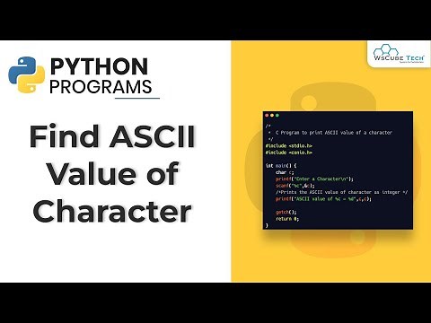 Python Find ASCII Value of Character Program | Python Programming