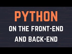 Python on the front-end? How to build an entire web app with only Python