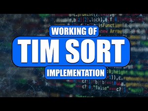 TIM SORT -- One Of The World's FASTEST Sorting Algorithm | #algorithms #dsa