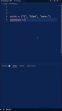 Best way to combine a list of strings into one string - Python Tip #python #coding #programming