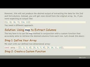 How to Slice a Two Dimensional Array in JavaScript