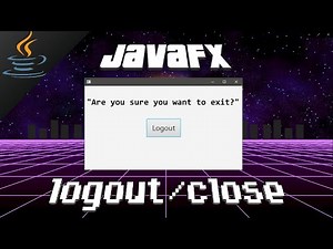 JavaFX logout/exit button 🚪