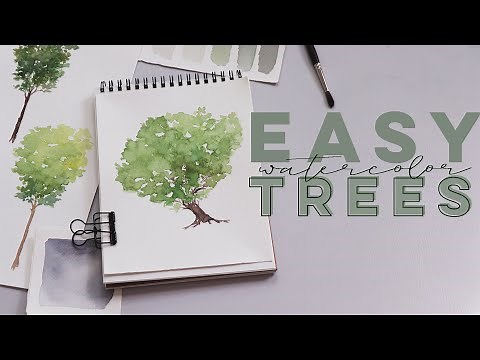 How to Paint Watercolor Trees For Beginners