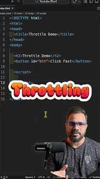 Throttle Function Explained | Javascript Interview #dsa #interview #coding