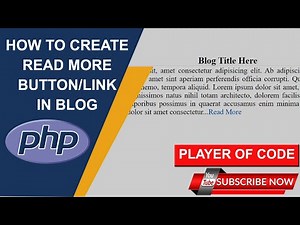🔥How to Add Read More Button/Link in PHP || Limit Text Length in PHP and Provide Read More Link