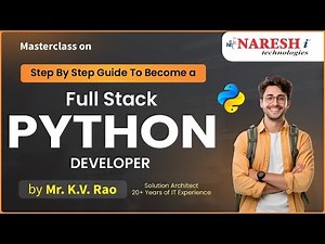 Step By Step Guide to become a Full Stack PYTHON Developer | Mr. K V Rao