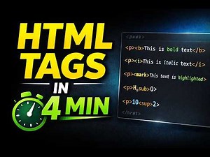 HTML Formatting Tags Tutorial for Beginners