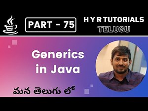 P75 - Generics in Java | Core Java | Java Programming |