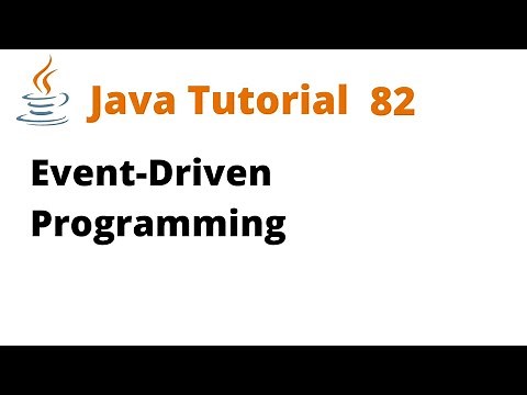 Java Tutorial 82 - Event-Driven Programming