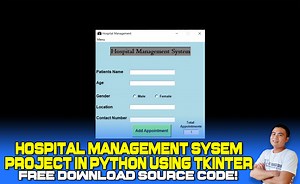 Hospital Management System Project In Python Using Tkinter With Source Code