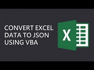 How to Convert Excel Data to JSON Using VBA