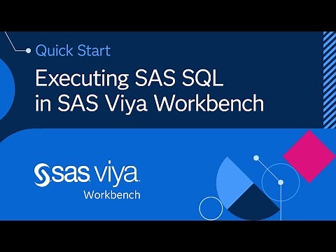 Executing SAS SQL in SAS Viya Workbench | SAS Viya Workbench Quick Start Tutorial