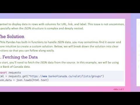How to Properly Convert JSON Data into a Data Frame in Python