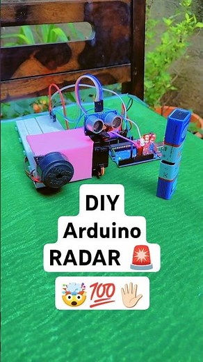 Smart RADAR System Using Arduino UNO + Servo + HC-SR04 | DIY Tech Project #shorts #arduino #project