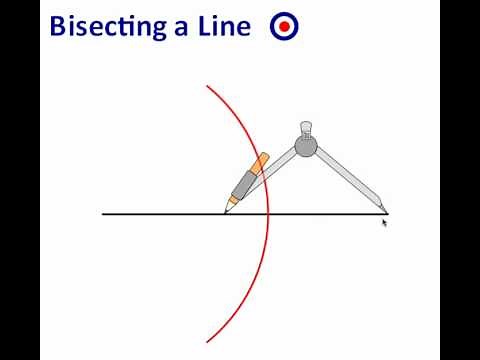 Bisecting a line