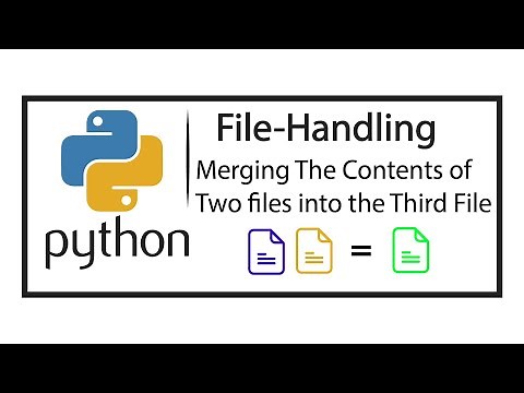 File Handling: Python program to merge contents of two files into third file