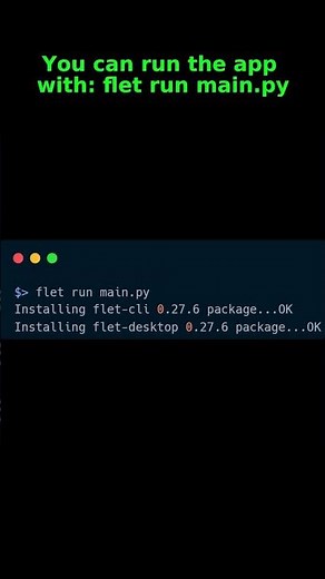 How to build interactive apps in Python with Flet #flet #coding #pythontips #pythontricks #python