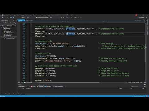 RS232 Communication (2) - Windows Serial Communication