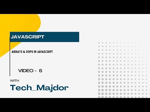 Arrays & Oops in JavaScript