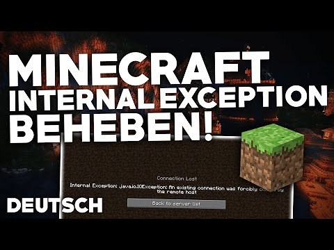 Minecraft: INTERNAL EXCEPTION Fehler BEHEBEN! | Problemlösung | Deutsch | 2024