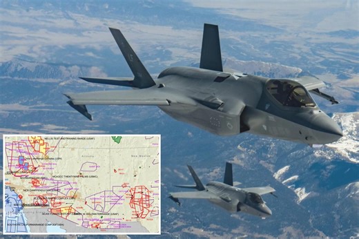 UFO striking fighter jet is among swarm of mystery objects spotted near US military sites in Arizona: reports