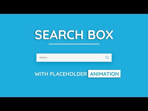 How to Create Search Bar With Placeholder Animation Using HTML and CSS