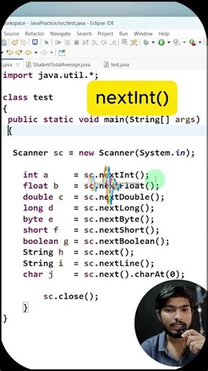 Scanner class in Java