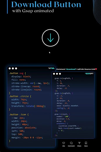Create Engaging Download Button Animations
