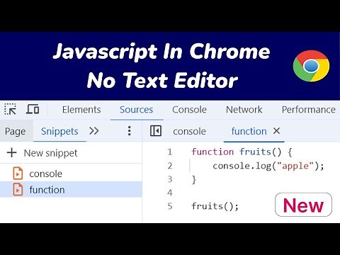 How To Run JavaScript In Google Chrome | Chrome Developer Tools