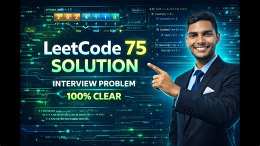 LeetCode 75 Explained Step-by-Step | Easy & Optimized Solution (Java) | Mohil Mundke