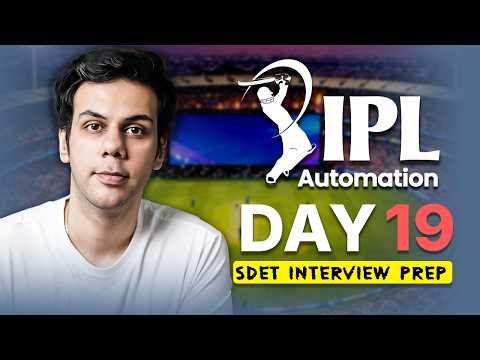 Selenium webdriver Assignment | SDET Interview Prep - Day 19 #sdet #techwithjatin