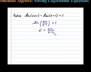 Solving Logarithmic Equations