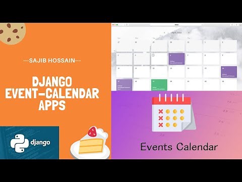 Event Calendar with Django and Python